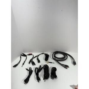 Lot Of‎ 11 Stereo Cables Guitar Line Out Jack Stereo Audio Cable RCA & More